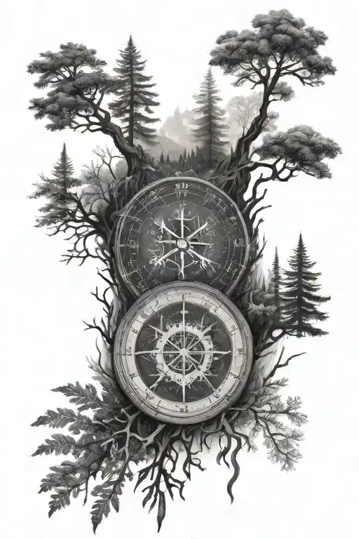 Vegvisir To Forest Scene