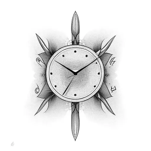 Clock With Calla Lillies