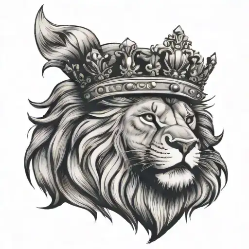 Lion Roaring Crown