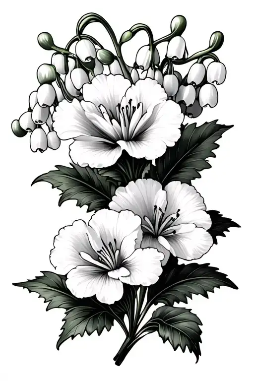 Carnation Cherry Blosson Lily Of The Valley Flowers