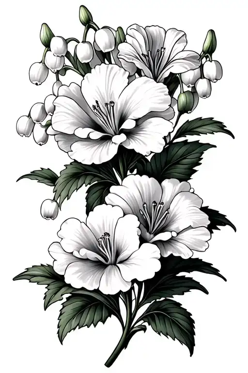 Carnation Cherry Blosson Lily Of The Valley Flowers