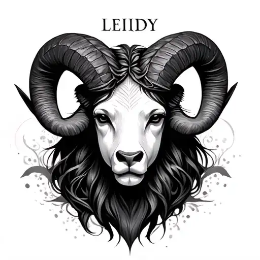 Aries With Name Leidy In The Middle Of It