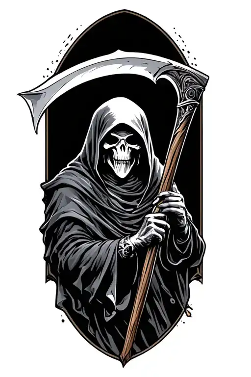 Reaper Holding A Scythe