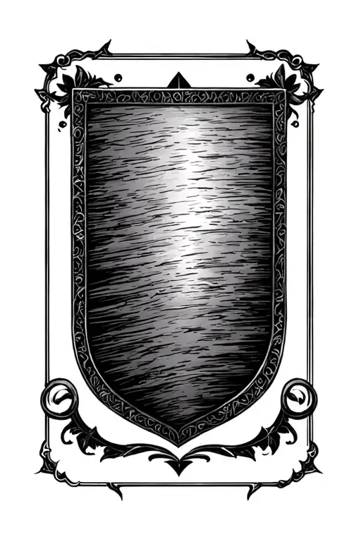 God's Shield Of Faith - Rectangle Shape Outline