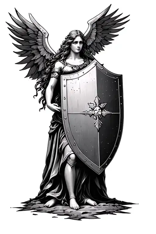 God's Shield Of Faith - Rectangle Shield Maiden