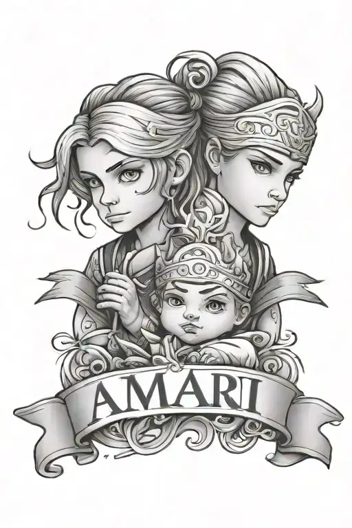 Kids Name Written Amari And Anakin