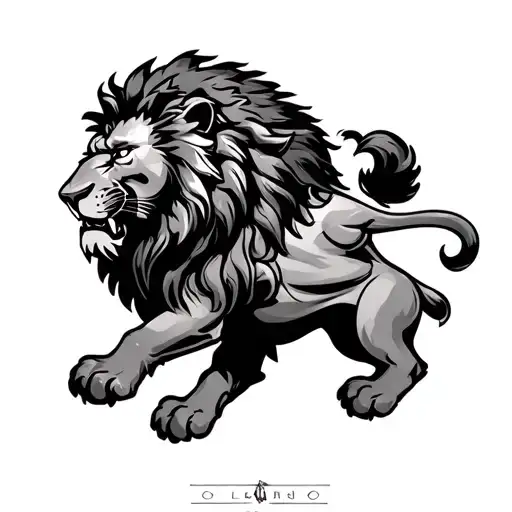 Samson Fighting Lion