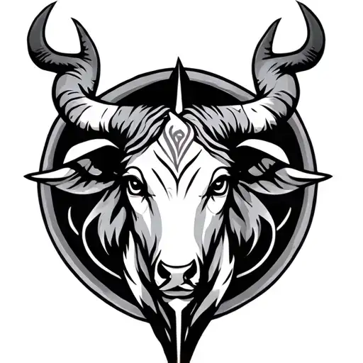 Taurus Zodiac Sign With Protection Rune