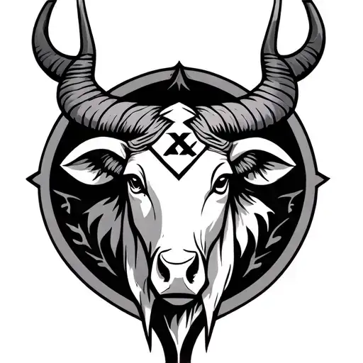 Taurus Zodiac Sign With Protection Rune
