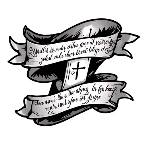 Christian Religious With Scripture