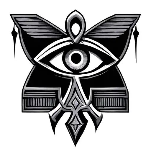 The Ankh Symbol With Eye Symbol Integrated