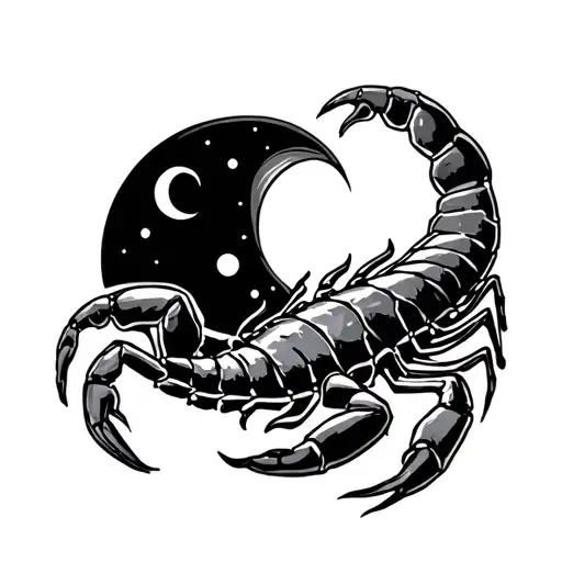 Scorpion And A Moon