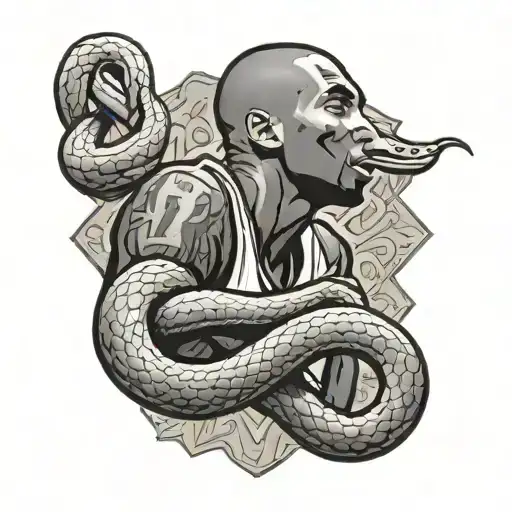 Kobe Bryant Logo With Snake