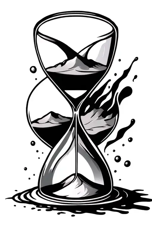 Hourglass Sand Falling