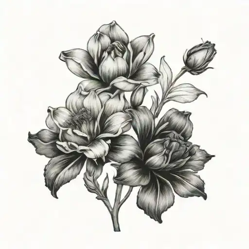 February And May Birth Flowers Small