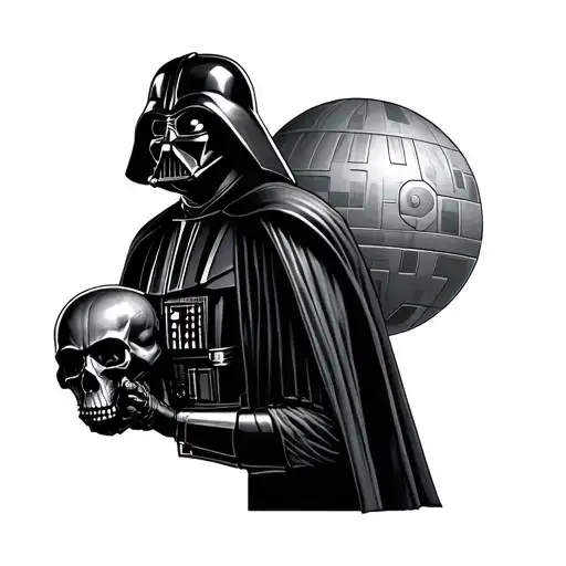 Darth Vader Holding Death Star