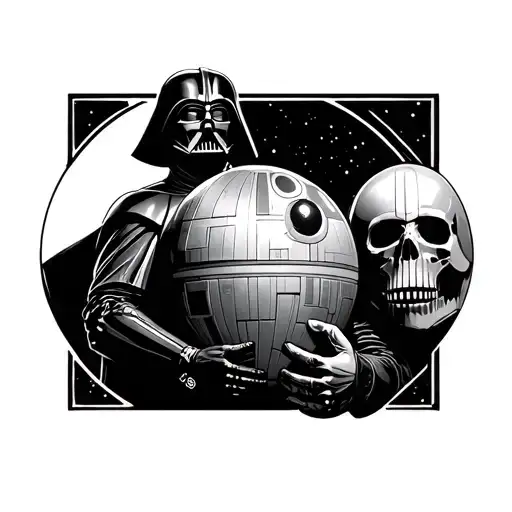 Darth Vader Holding Death Star
