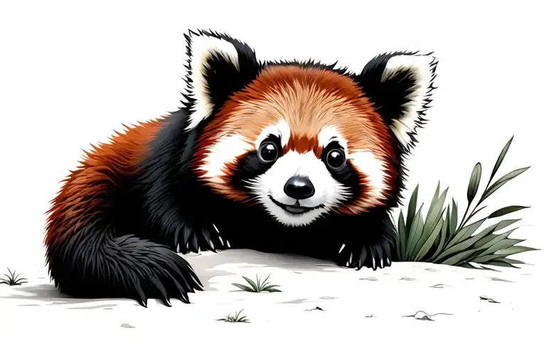Red Panda Looking Adorable