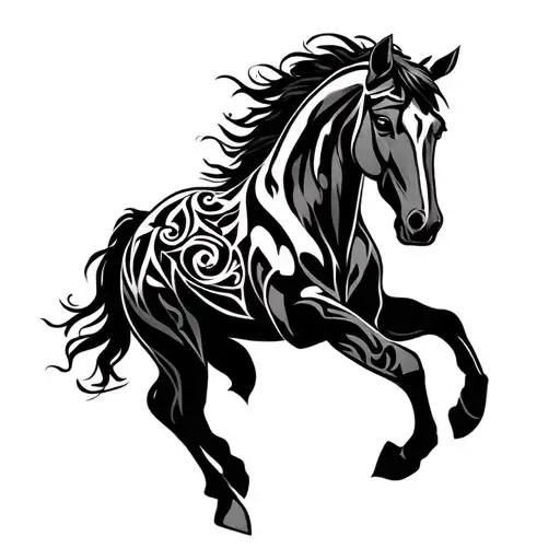Mustang Horse Tribal