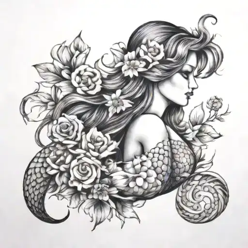 Flowers Mermaid