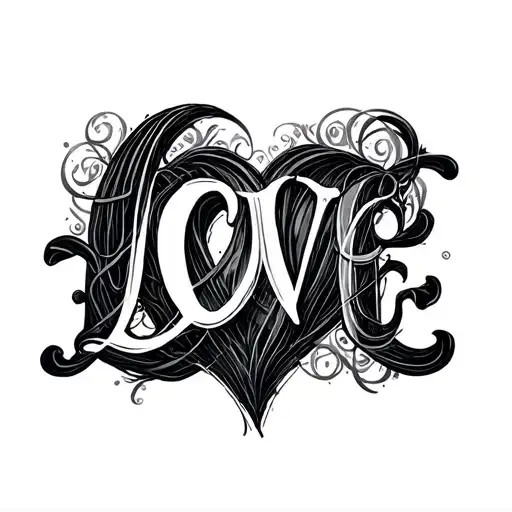 Love Written Out Of Guitar Strings Intertwined