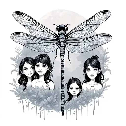 Wanderlust And 3 Children And Dragonfly