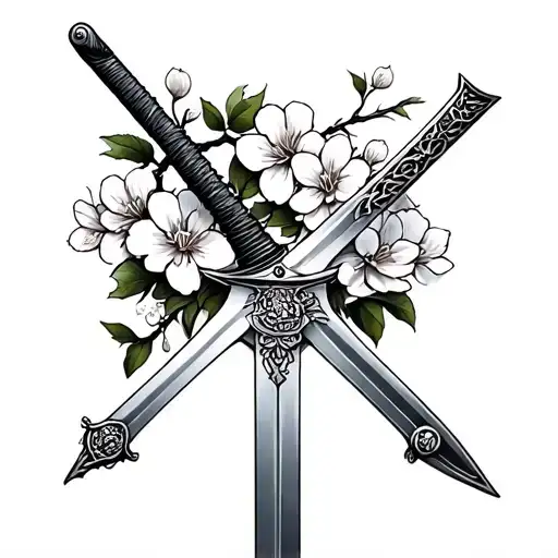 Sword With Cherry Blossoms