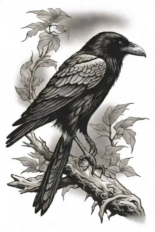 Raven Perched
