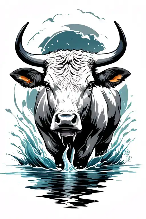 Water And Bull