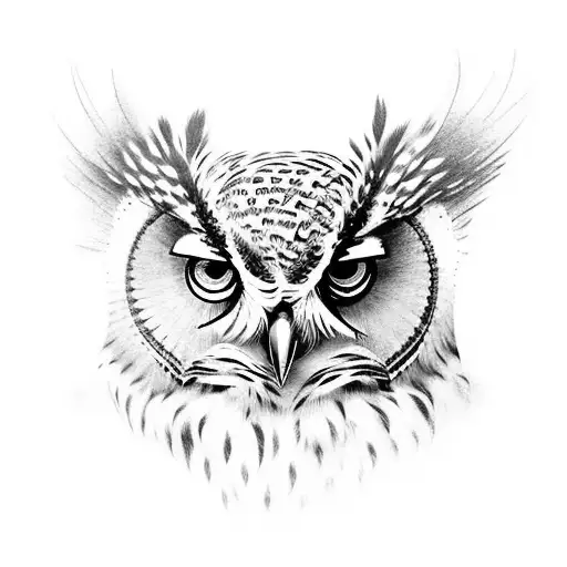 Neotraditional Owl
