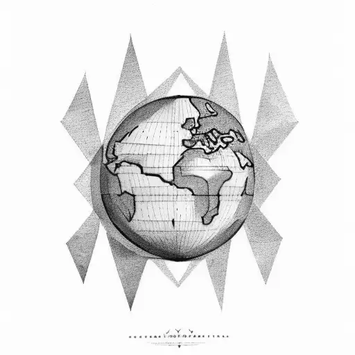 Atlas Holding The World On Top Of His Shoulders