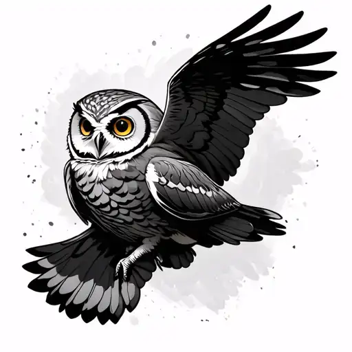 Owl Flying