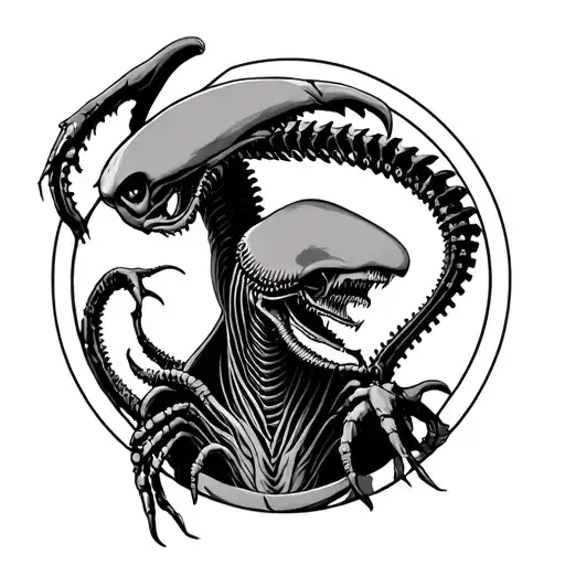 Xenomorph In Circle