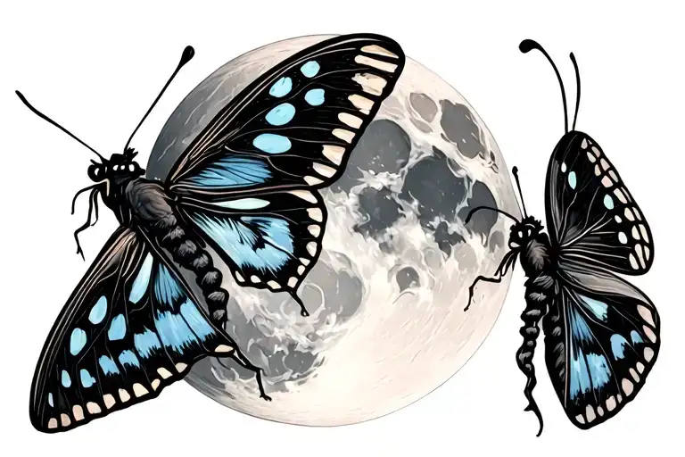 Moon And Moth