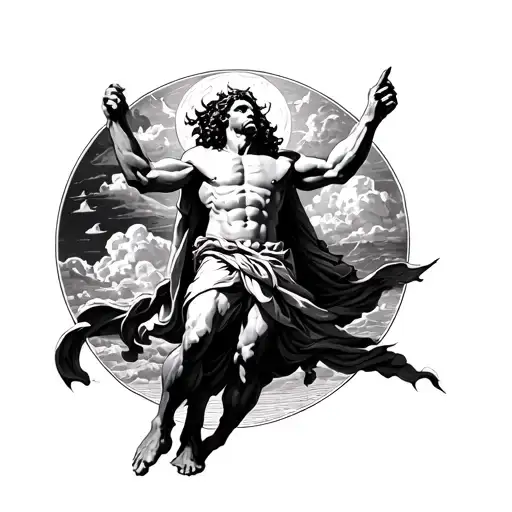 Atlas Carrying The Heavens On His Shoulders