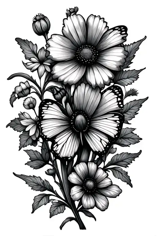 Fiddleheads May October September Flowers Butterfly