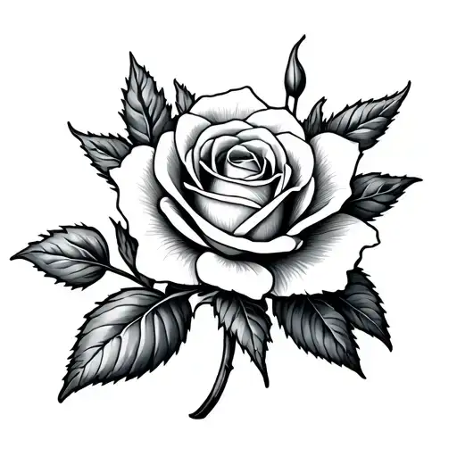 Rose And Narcissus Flower