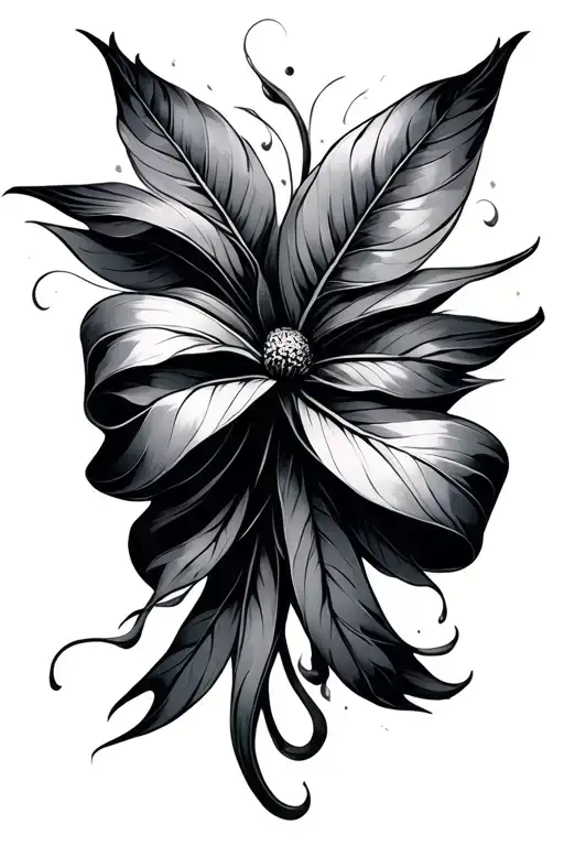 Bow Plants Abstract But Not Much Sky Birds