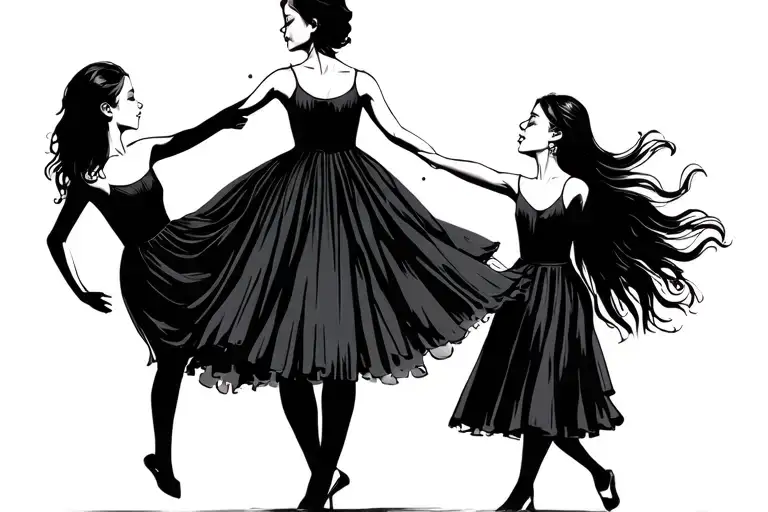 3 Daughter Dancing