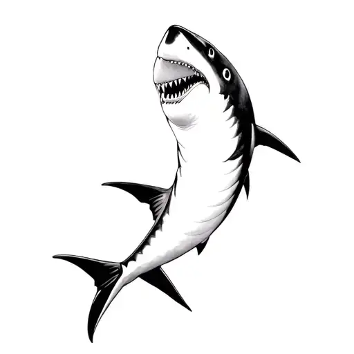 Coverup Shark Swimming