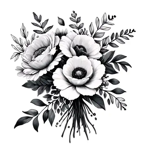 Boquet Birth Flowers January February September And February