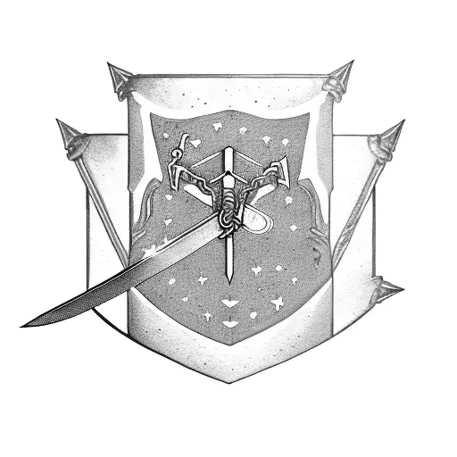 Sword With The Sagitarious Constellation