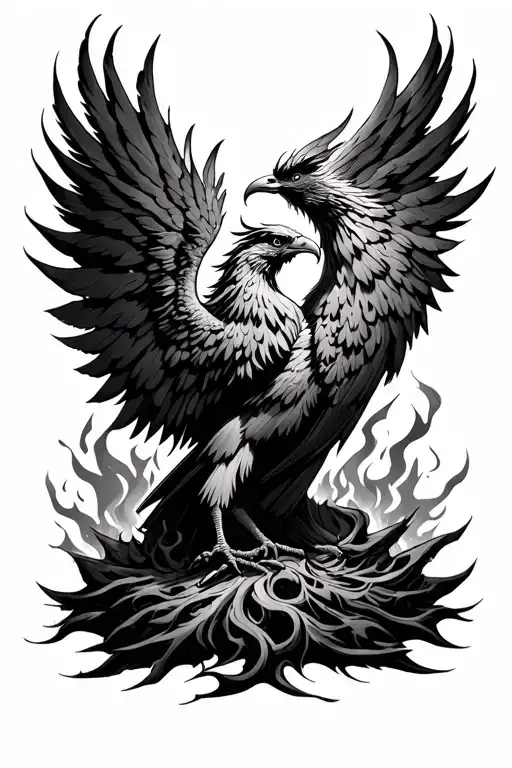 Phoenix Rising From The Ashes
