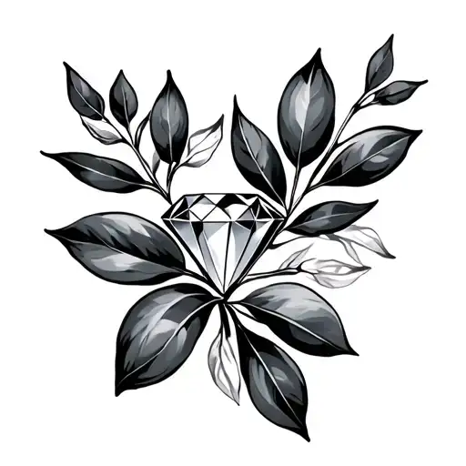 Olive Branch And Diamond