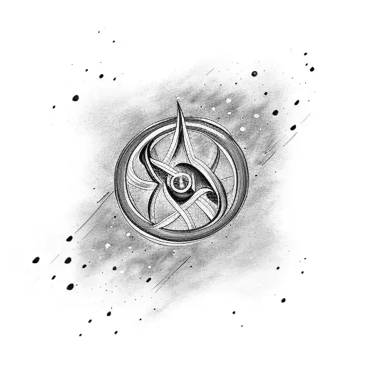 Shooting Star Forming An Infinity Symbol