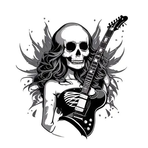 Sexy Rocker Skeleton Chick
