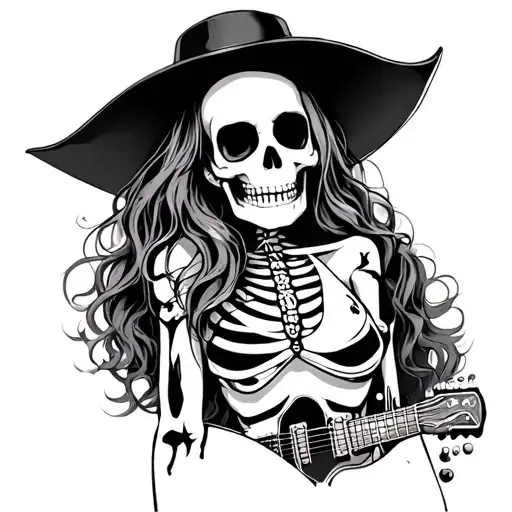 Sexy Rocker Skeleton Chick