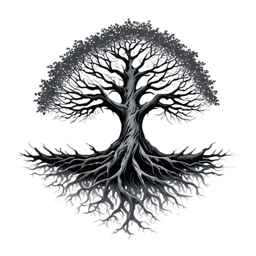 Minimalist Yggdrasil Tree