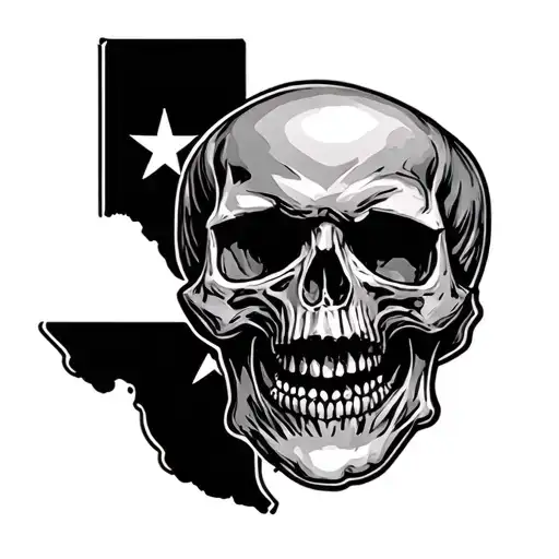 Skulls Usmc Ega Texas