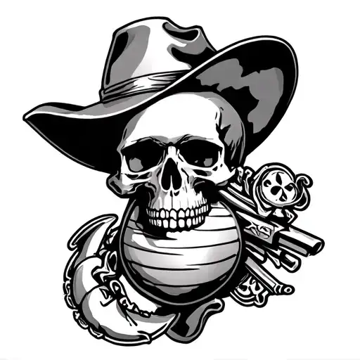 Skulls Usmc Texas